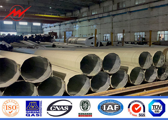 قطب طاقة فولاذي طوله 14 متر مع لحام غير سلس لجذب جمالي في الفلبين