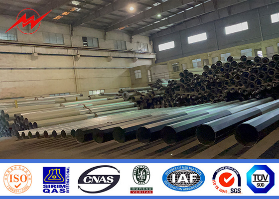 60ft قطب طاقة الصلب المغلف مع خيارات الطول والقطر قابلة للتخصيص