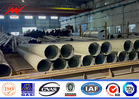60ft قطب طاقة الصلب المغلف مع خيارات الطول والقطر قابلة للتخصيص