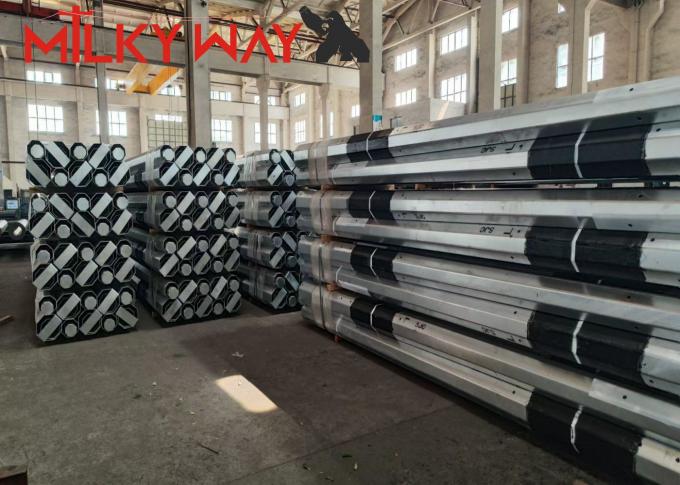 3.8mm 7.2mm 9m 11m ماليزيا hop dip galvanisation القطب الكهربائي من الفولاذ مع FRP 0